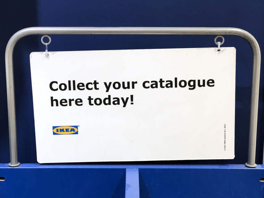 Stojak na katalog IKEA 